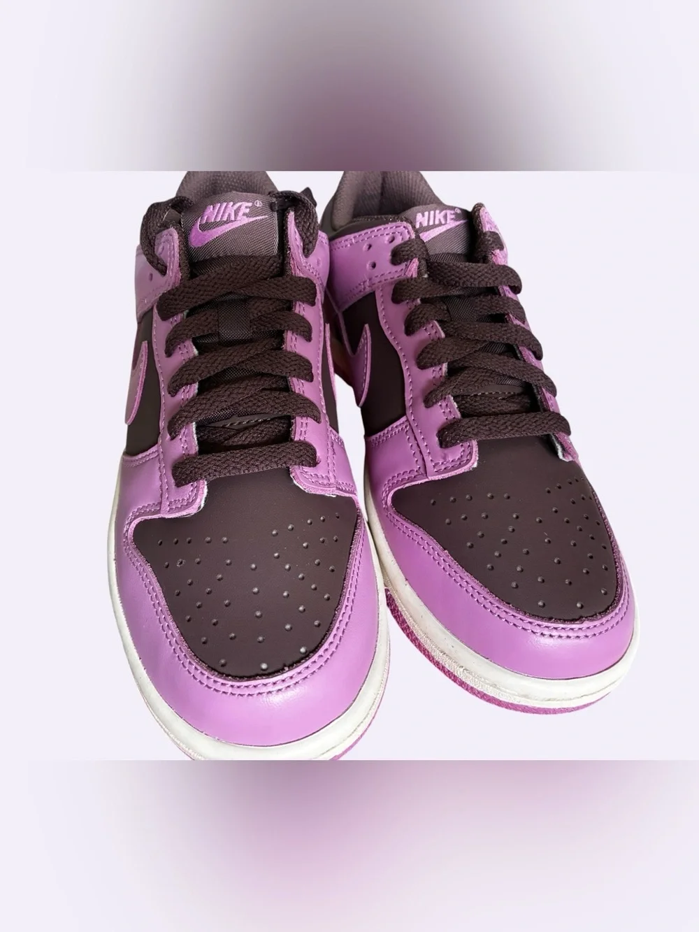 New NIKE DUNK LOW Light Magenta Big Kids Size 5Y / fits 6.5 (US) women